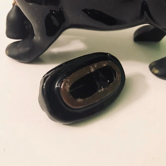 Vtg Redware Cow Sugar Bowl with Lid 5.5 Inch  Long Figurine - Picture 9 of 16